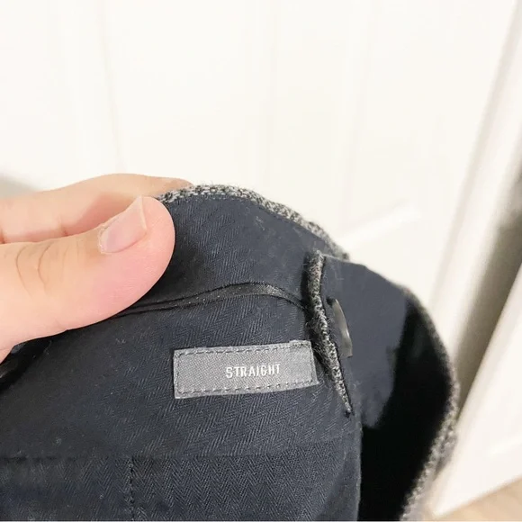 Bonobos Gray Tailored Wool Dress Pants Cuffed Hem Trouser Straight Leg Size 33 - Picture 8 of 8